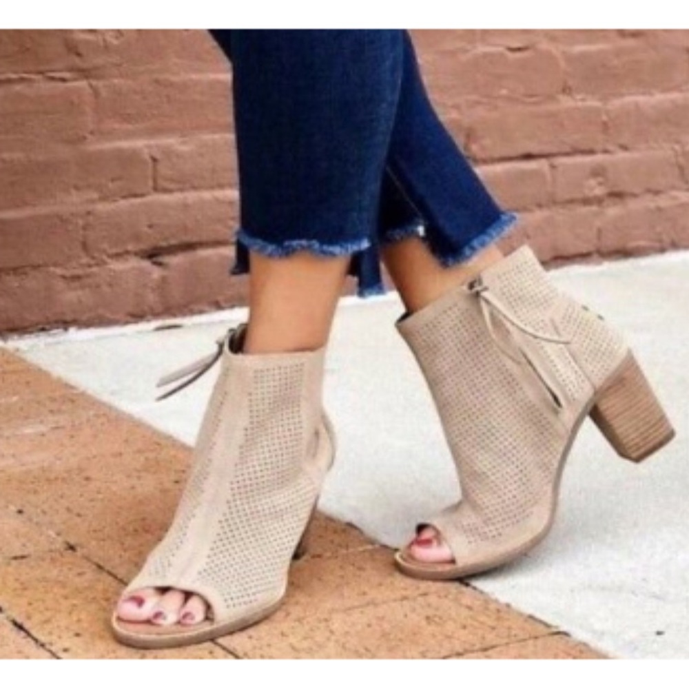 TOMS Majorca Peep Toe Bootie